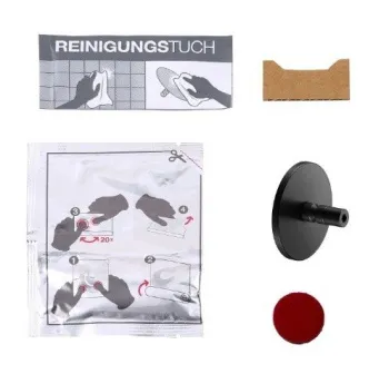 Клеевой комплект Keuco 04994370501 Nr. 5 с розеткой, черный матовый