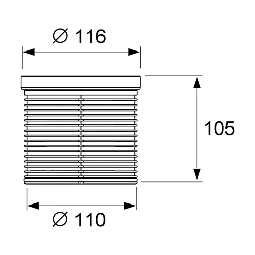 Удлинитель без фланца Tece Tecedrainpoint S 3660006