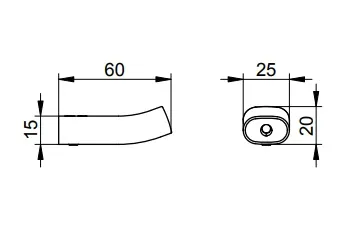 Крючок Keuco Edition 400 11514350000 титан чёрный шлифованный