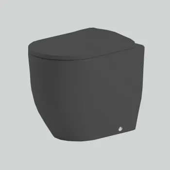 Унитаз напольный Artceram Monet MNV002 17 00 приставной, черный матовый