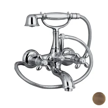 Смеситель для ванны внешнего монтажа Fima Carlo Frattini Olivia с душевым комплектом, бронза F5004BR