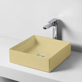 Раковина накладная Artceram Scalino 38x38, без отв., giallo zinco SCL001 12 00