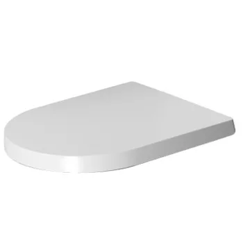Duravit ME by Starck Сиденье для унитаза укороченного, петли: нерж. Сталь, без микролифта, Цвет: Белый (СПЕЦЦЕНА)