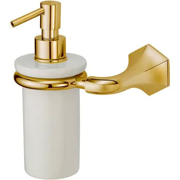 Дозатор подвесной Cisal Cherie золото/керамика CE09062024
