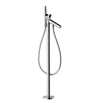 Axor Starck, Смеситель для ванны, c двумярукоятками, напольный, внешняя часть, цвет: хром 10458000