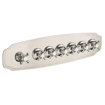 Внешняя часть горизонтальная для термостатического смесителя Carimali Colonial с 6-ю независимыми выходами хром 21064EST/O-CR