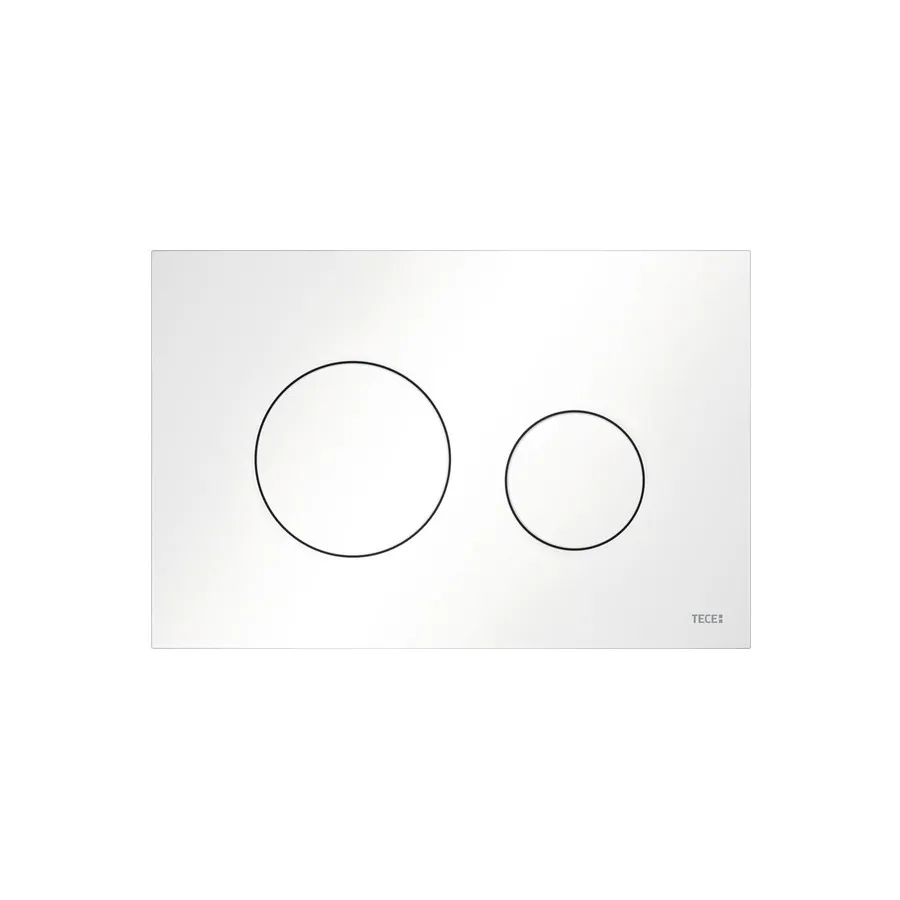 Клавиша смыва Tece Teceloop 2.0 с двумя клавишами 9700204 пластиковая белый глянцевый