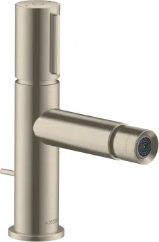 Axor Uno Смеситель для биде на 1 отв., однорычажный, с донным клапаном, цвет: шлифованный никель 452