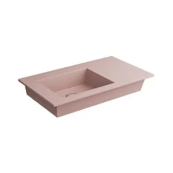 Раковина подвесная Cielo Era ERLA80SXSF CP 80 см левая розовый