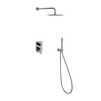 Смеситель для душа Ramonsoler Urban Chic встраиваемый с тропическим и ручным душем никель K2115021NC