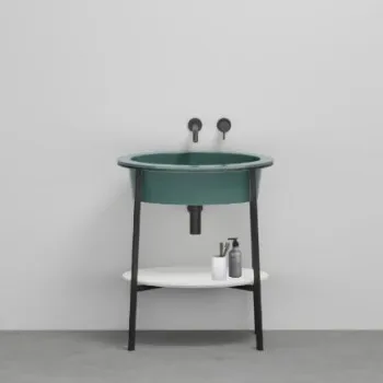 Раковина встраиваемая Cielo I Catini Catino Oval CALAO SM 70 см зеленый