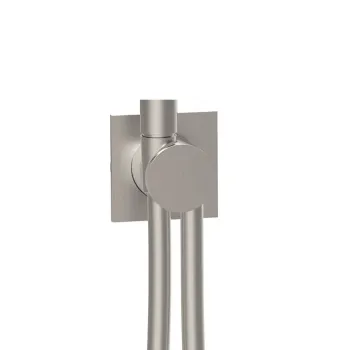 Внешняя часть вывода из стены с держателем и шлангом Almar Modular 150 для душевой лейки, оружейный металл брашированный pvd E192001.GM