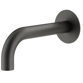 Излив Plumberia Selection Ixo d.24, длина 210, подкл. 1/2' с латунной накл. d.70, графит, SPT0060GR