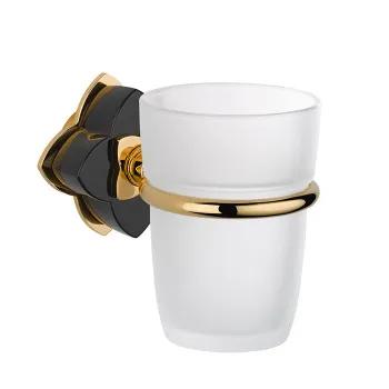 Стакан THG Petale De Cristal Noir U6D-F01-536 полированное золото