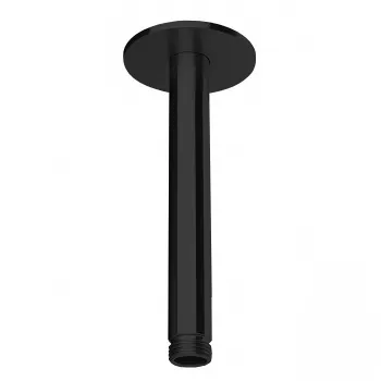 Держатель верхнего душа потолочный Almar 15 с круглым отражателем, черный матовый E021107.MB