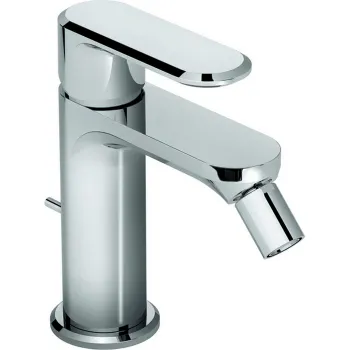 Смеситель для биде Cisal Lineaviva однорычажный, на 1 отверстие с донным клапаном, хром LV00055021