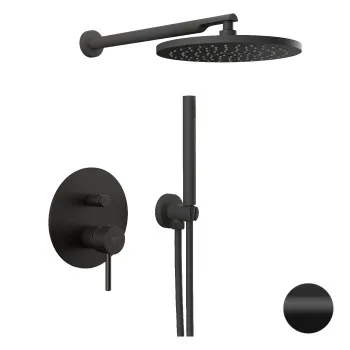 Держатель ручного душа Remer с подключением шланга черный матовый (NO) 337MNO