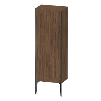 Duravit XViu Шкаф подвесной 1330x500x360мм с 3 стеклянными полками, (петли слева), цвет: walnut dark