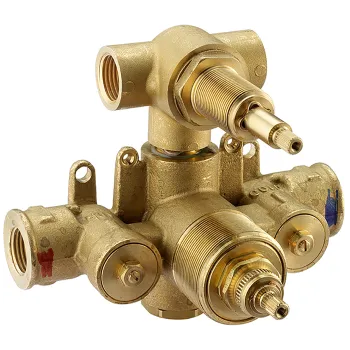 Встраиваемая часть термостатического смесителя с переключателем Cisal на 2 положения со смесителем LN01810021/40 ZA01810104