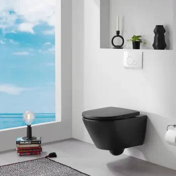 Чаша подвесного унитаза D-neo Duravit 2577098900 антрацит матовый