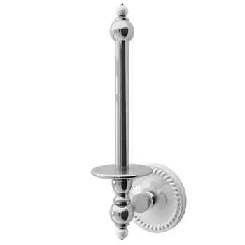 Держатель запасного туалетного рулона настенный Devon&Devon Dorothy хром/белый DOR411CR/PS