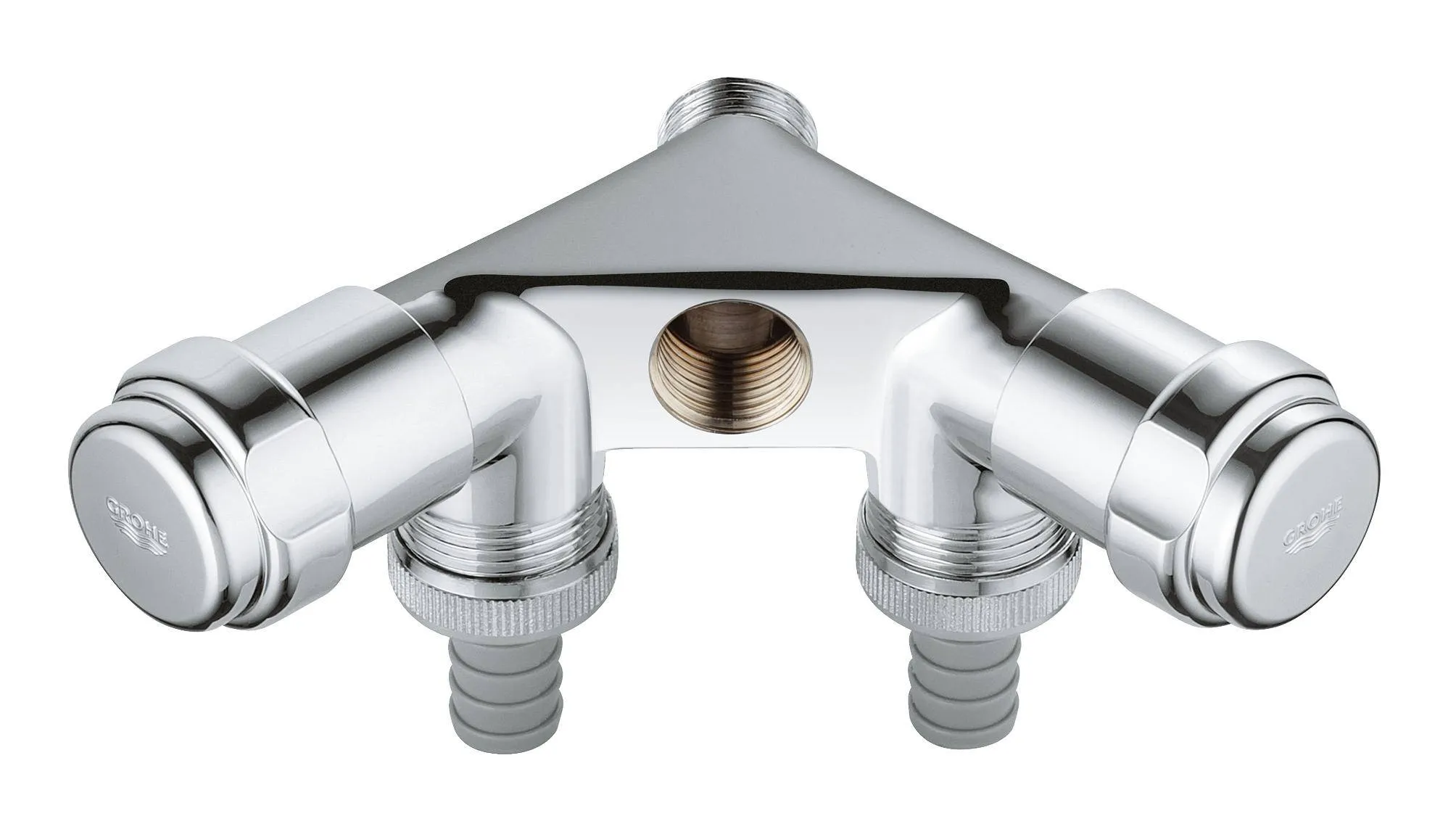 Двойной вентиль GROHE Eggeman Einfach, хром 41020000