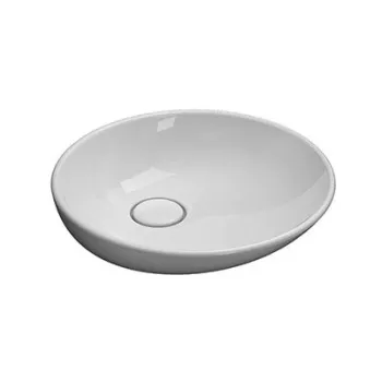 Раковина Globo Lavarredo для установки на столешницу размер D50 см донный клапан в комплекте цвет b LAT50BI