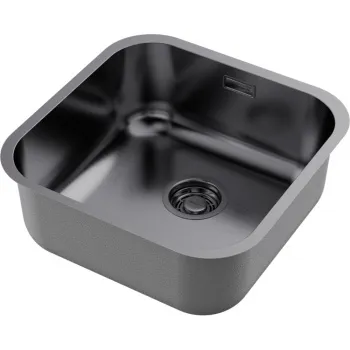 Мойка кухонная Omoikiri Omi 44-U/IF GM вороненая сталь 4993191