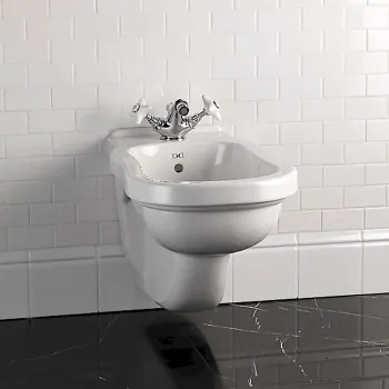 Биде подвесное Devon&Devon Blues 55х34.0 с 1 отверстиями под смеситель белый IBBID1FSBLUES