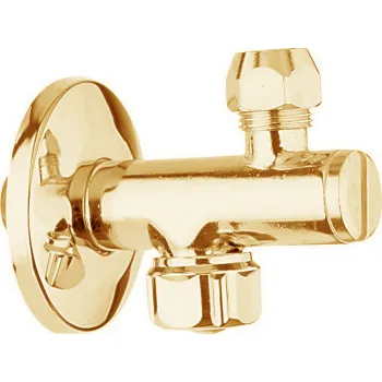 Угловой вентиль Cisal Components 1/2 , золото ZA00282024