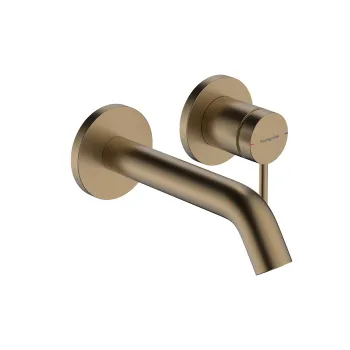 Смеситель для раковины Hansgrohe Tecturis S 73350140 для скрытого монтажа настенный, бронза