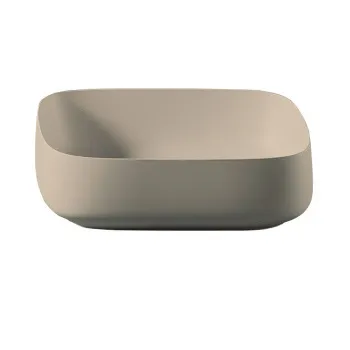 Раковина накладная Quadro Artceram Cognac 56x41, Saniglaze, sand COL009 59 34