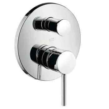 Axor Starck Классический однорычажный смеситель для ванны для скрытого монтажа со встроенной защитной комбинацией EN1717, внешняя часть, цвет: хром 10418000