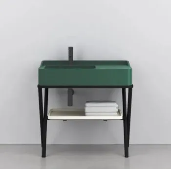 Раковина накладная Cielo Siwa SWLA MU 90 см зеленый