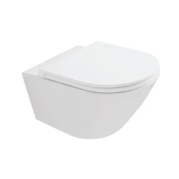 Унитаз подвесной Globo Forty3 FOS05.BI с системой скрытого крепежа, белый