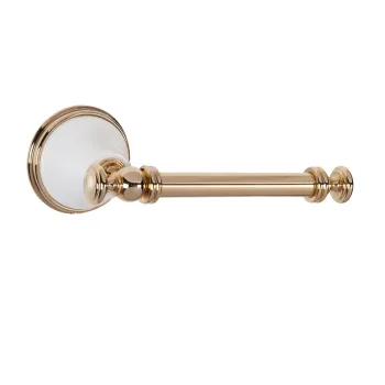 Держатель для туалетной бумаги Tw Harmony 019, белый/золото TWHA019bi/oro