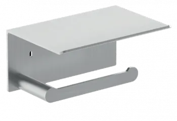 Держатель для туалетной бумаги Nofer с полочкой для мобильного телефона Verona матовый 16876.S