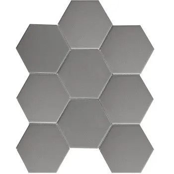 Керамическая мозаика Starmosaic Geometry Hexagon Big Grey Matt (fq21016) 256x2956 шт