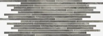 Керамогранит Италон Charme Deluxe Grigio Orobico Strip Lux Mosaico 26x75 см 610110000645