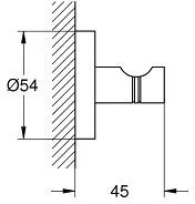 Крючок Grohe Essentials 40364001 хром