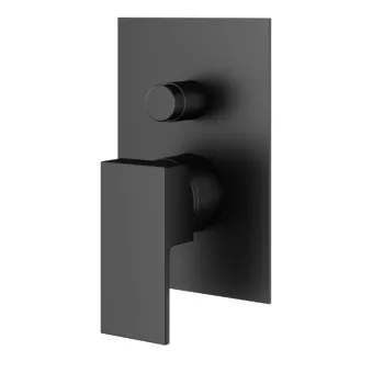 Внутренняя часть встраиваемого смесителя для душа на Plumberia Selection Ixo 2 вых.с кнопочн. девиатором, диам.35, черн.матов., INT0036NO