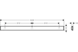 Hansgrohe WallStoris Декоративная планка для аксессуаров 50 см матовый белый