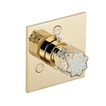 Переключатель THG Nihal Porcelaine Ivoire U2N-F30-48M2SB soft gold