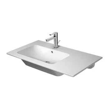 Duravit ME by Starck Раковина подвесная с переливом, с полкой справа,  отв под смес, 83х49см, цвет: белый (со склада продаем с тумбой LC629102222)