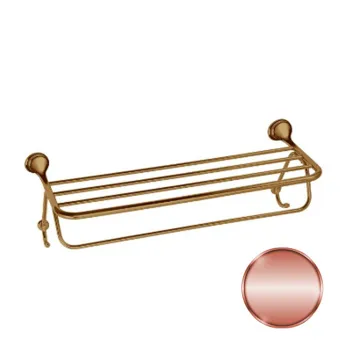 Полотенцедержатель-полка с двумя крючками Daniel Revival Acc.B. настенный медь vecchio rame REPS980 vr 64