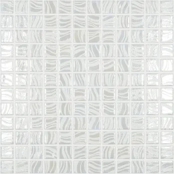 Мозаика на сетке Vidrepur Glitter White №7802 25x25 м2