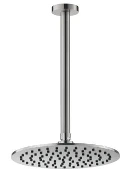Потолочный верхний душ  (кронштейн 30см) Benesque Lumiere 22010702 никель брашированный