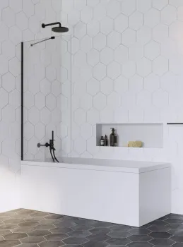 Шторка для ванны Radaway Idea Black PNJ II 90 10001090-54-01