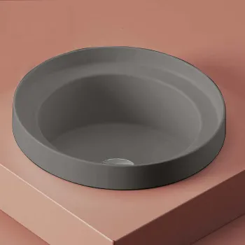 Раковина Artceram Fuori Scala 40, без отв., встраиваемая, без перелива, grigio oliva TFL032 15 00