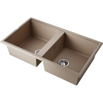 Мойка кухонная Omoikiri Tedori 86-2-SA бежевая 4993926